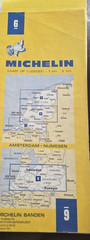 Michelin 6 Amsterdam Nijmegen Folding Sheet Map Atlas 1975 ebay uk