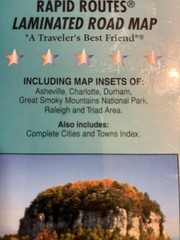 A Five Star Map Of North Carolina Rapid Routes Laminated. P 6