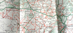 Vintage “Geographia” Ramblers Map No 8 Country Round EASTBOURNE