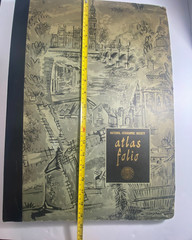 1958 VTG National Geographic Society Atlas Folio Complete Hardcover Vintage Maps