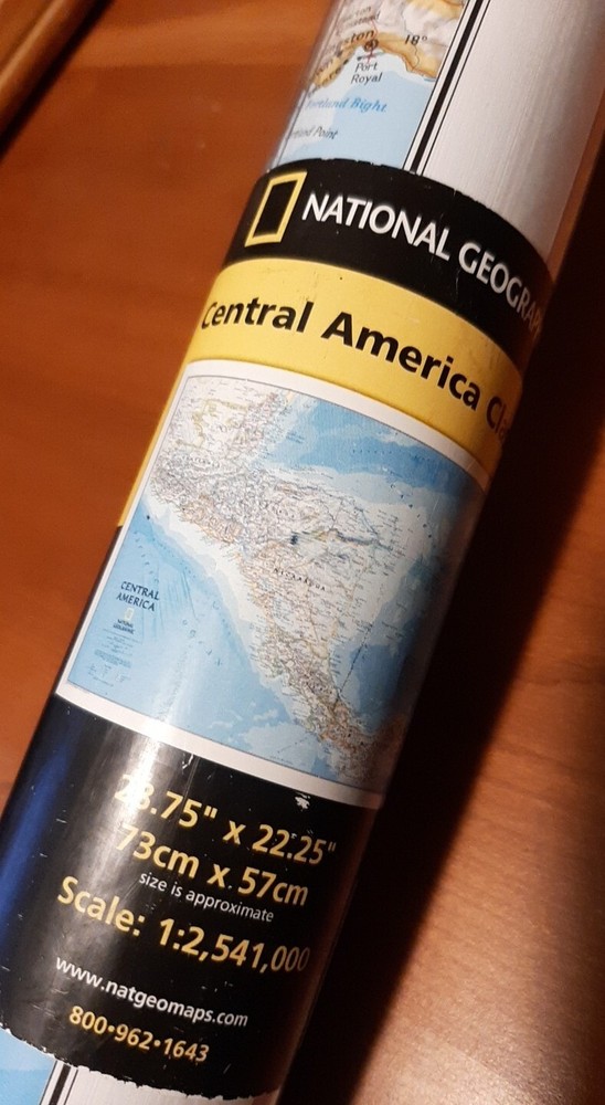 National Geographic Reference Map Ser.: Central America – Pre-owned