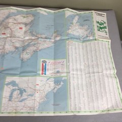 Vintage 1981 AAA Eastern States North & Provinces Travel Road Map