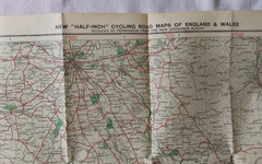 BACON’S CYCLING & MOTORING MAP. LAKE DISTRICT WITH INDEX. VINTAGE