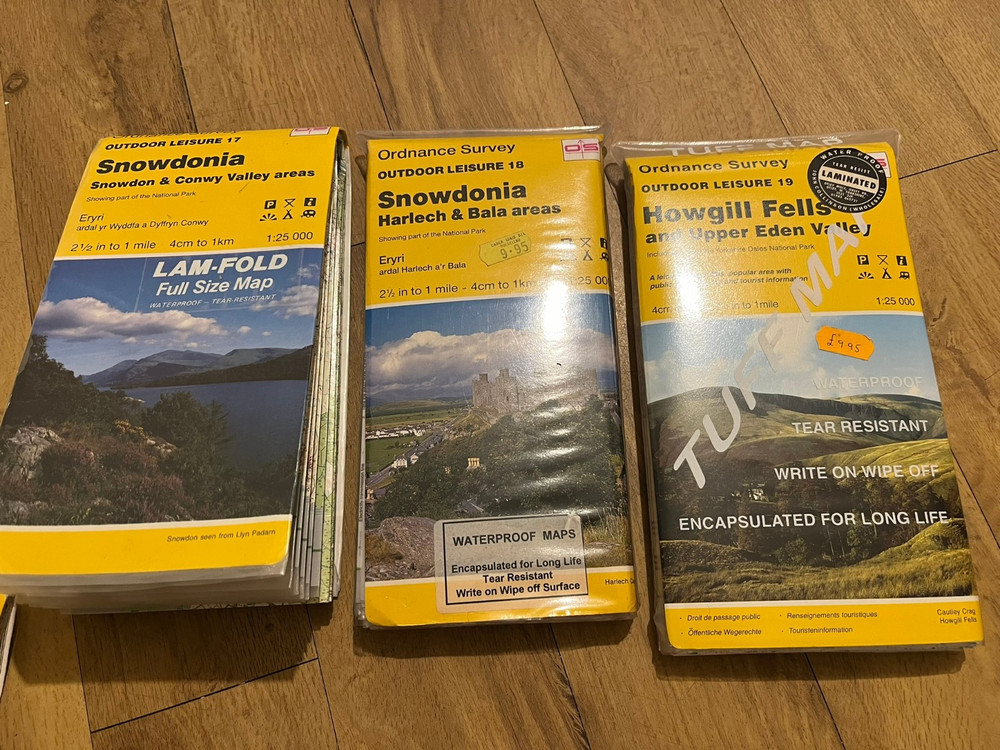 Ordnance Survey Outdoor Leisure Maps (Snowdonia & North Wales lot)