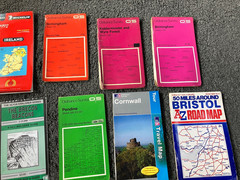 JOB LOT OF 18 x OLD STREET MAPS ETC kidderminster EXMOOR BRISTOL SHROPSHIRE WARW