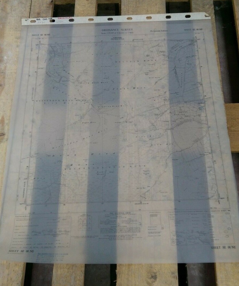 Ordnance Survey Map: Bradshaw/Meltham Moor, Sheet SE 00 NE, 1956