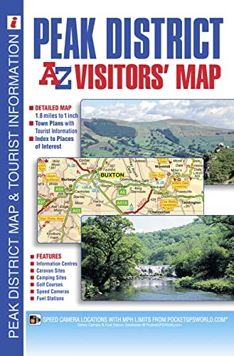 Peak District A-Z Visitors’ Map by Geographers’ A-Z Map Co Ltd Sheet map, folded
