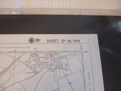 Ordnance Survey (OS) 1:10 000 Original Sheet Map, WARWICKSHIRE SP 46 NW, 1992