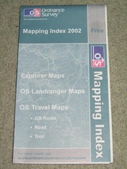 OS Ordnance Survey Mapping Indexes – assorted editions 1996-2002