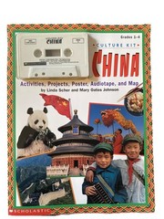 Vintage 1996 Scholastic Culture Kit China Gr 1-4 Book, Audiotape, Map Homeschool