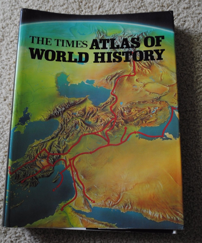 One Owner Times Atlas World History Hammond Coffee Table Book Pictorial Maps