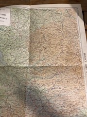 A specimen plate from Times Atlas of world mid century Plate 72 France- Sth West