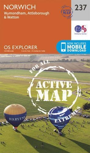Norwich (Map) OS Explorer Active Map