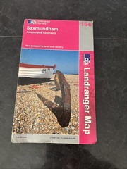Ordnance Survey Landranger Map Saxmundham, Aldeburgh & Southwold #156