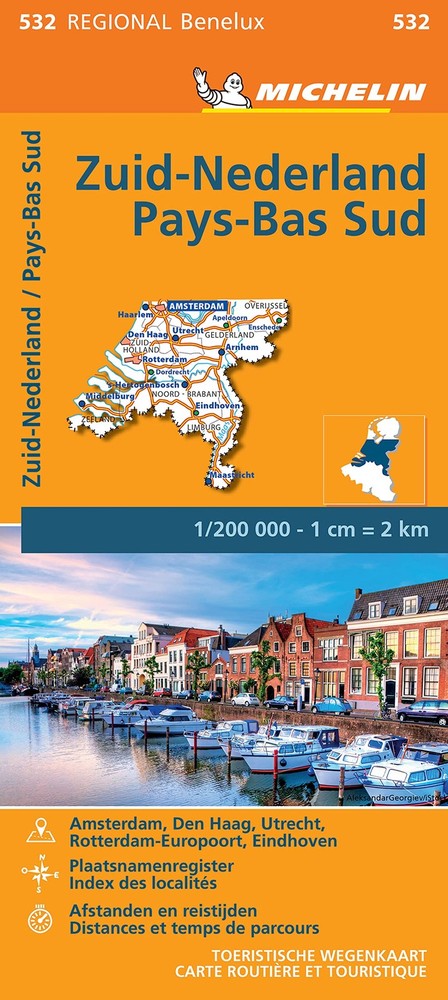 Michelin Netherlands South – Michelin Regional Map 532 (Map)