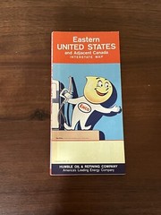 1962 Enco Eastern United States and Adjacent Canada Map