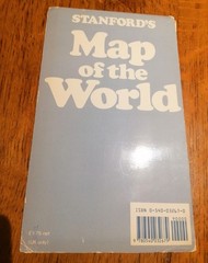 Vintage Stanford’s General Map of The World 1984