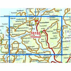 Norway Tromsø (Tromso) Nordeca Map 10152 50k Hiking, Skiing Trails weather proof