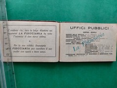 GUIDA DI GENOVA, ANNI 20 PUBBLICITA’ DELLA FIDUCIARIA