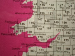 MID, WEST & SOUTH WALES   LANDRANGER OS ORDNANCE SURVEY MAPS JOB LOT BUNDLE SET