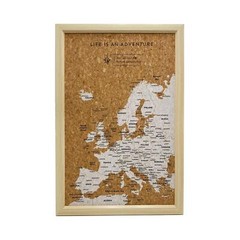 Europe Travel Map Pin Board Pins Splosh Personalised European Planner Maps White