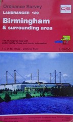 Landranger 139. Birmingham. OS 1:50,000 Map. Ordnance Survey. Vintage.