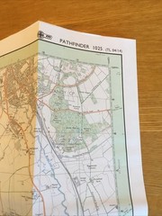 1992 Ordnance Survey Pathfinder Map 1025 TL 04/14 Bedford South And Biggleswade