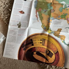 National Geographic North American Indian Cultures Map & Poster, 2004