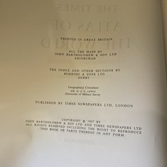 THE TIMES ATLAS OF THE WORLD COMPREHENSIVE EDITION 1967.