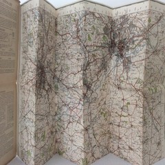 Vintage Ordnance Survey – Derby Nottingham Leicester 121 – Cloth map – 81x69cm
