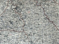 Somerset/Devon Motoring, Hiking vintage map Circa 1930s/40s