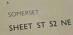 OS, 6 Inch to 1 Mile Map, sheet ST 52 NE, Somerset, Babcary area, 1982