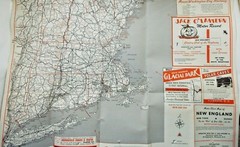 Motor Court Guide Map 1 Motels – Cabins New England New York Quebec 1959
