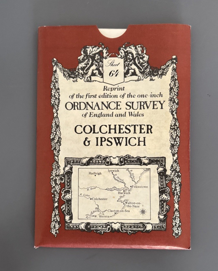 David & Charles – Colchester & Ipswich Map – Reprint of OS Map – No 64