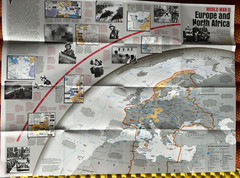 World War II, Europe, North Africa / Asia, Pacific, Nat Geo, Map & Poster, 1991