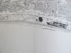 VINTAGE OS MAP PARTS OF SHOREHAM & HOVE SUSSEX 1948 SIX INCHES – ONE MILE