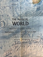 Vintage National Geographic Map The Political & Physical World November 1975