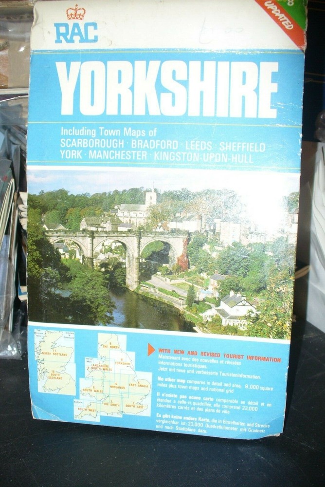 RAC YORKSHIRE MAP [SHEET MAP FOLDED 1978]