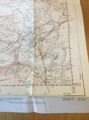 1966 Ordnance Survey 2.5 Inch Map Sheet SJ 24 Llangollen (incl Rhosllanerchrugog