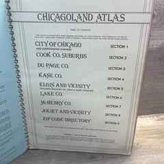 Chicagoland Atlas 1980 Chicago Suburbs Counties Maps Spiral