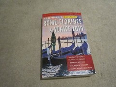 frommer’s ,Rome ,Florence & Venice ,2019 guide book and map