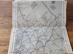 Vintage NRMA Paper Fold Out Map Melbourne – Adelaide Western & Dukes Calder Hwy