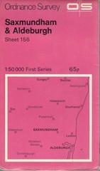 SAXMUNDHAM ALDEBURGH No156 1974 39772 1.500 000 First Series Ordnance Survey Map