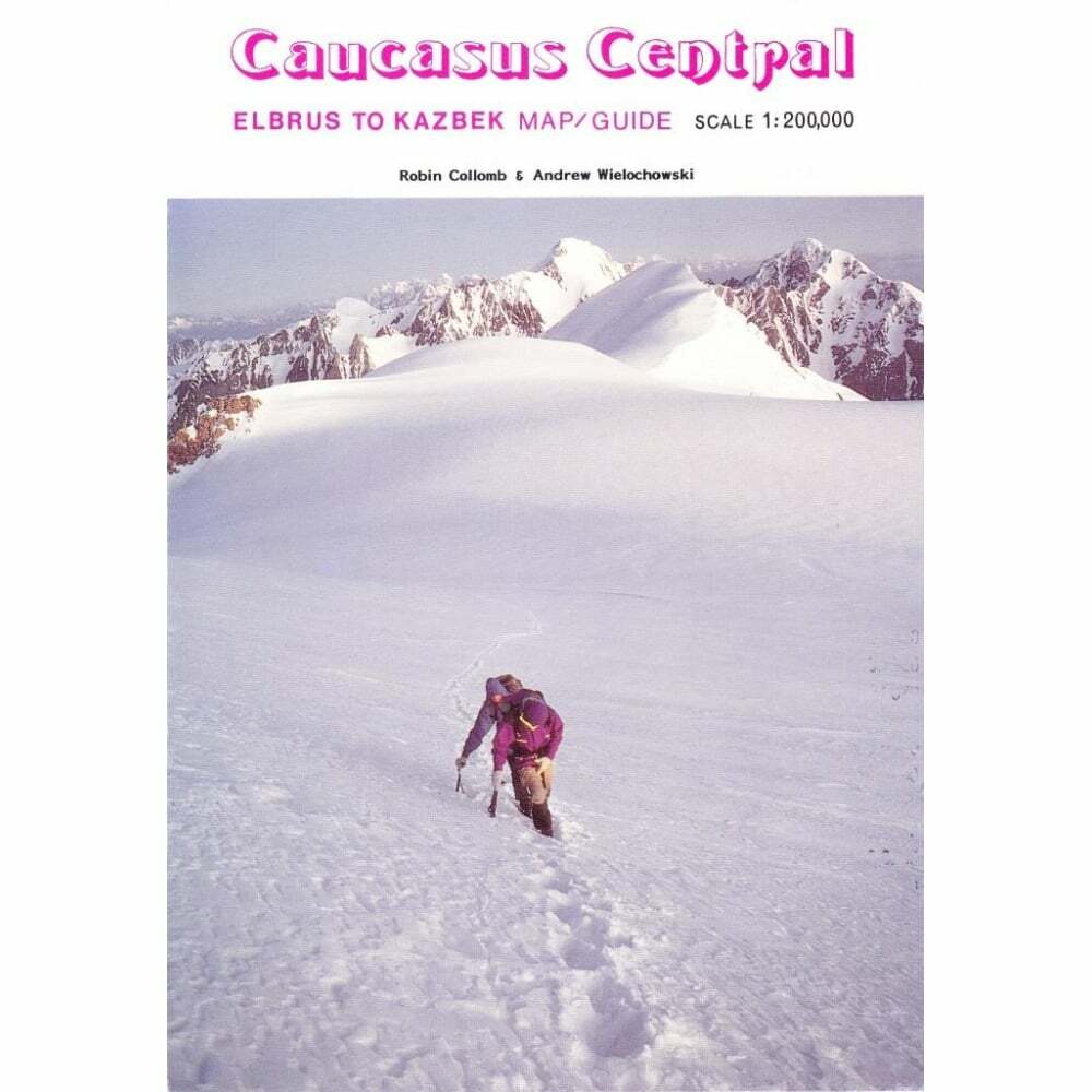 Russia / Georgia Caucasus Central: Mt Elbrus to Mt Kazbek Map and Guide