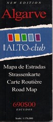 ALTO Club Golf Resort ALGARVE Road Map (Sheet map, c1992)
