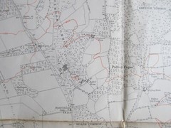 VINTAGE OS MAP OF LIMBO AREA SUSSEX 1913 EDITION – SIX INCHES TO ONE MILE
