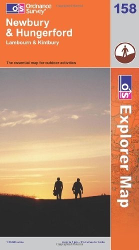 Newbury and Hungerford: Sheet 158 (OS Ex… by Ordnance Survey Sheet map, folded