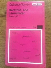 Hereford & Leominster England OS Landranger GB Map 1:50000 First Series
