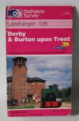 Ordnance Survey Landranger Map – Derby & Burton upon Trent – Sheet 128 – 1999