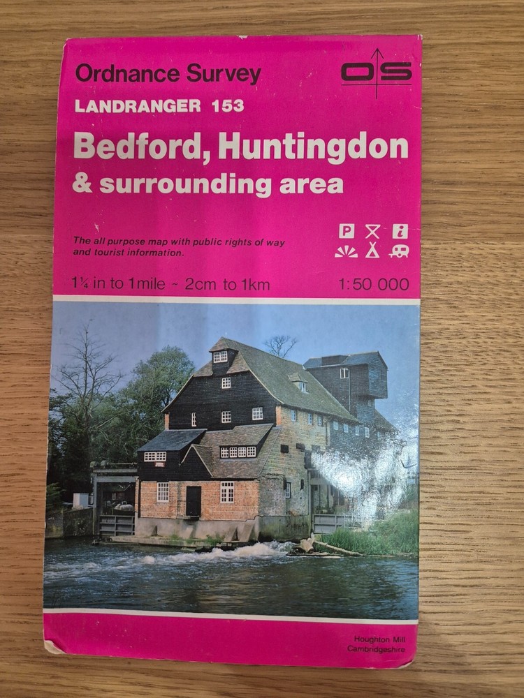 Ordnance Survey Map 1:50 000 – Bedford, Huntingdon